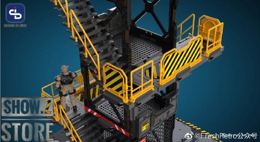 FreshRetro 1/18 1/24 SIB01 Scene In Box Watchtower Model Kit 7 FreshRetro 1/18 1/24 SIB01 Scene In Box Watchtower Model Kit - Image 7