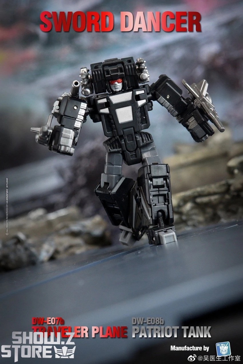 Dr.Wu Sword Dancer Slamdance DW-E07B Traveler Plane Raindance & DW-E08B Patriot Tank Grandslam Set Of 2 Black Version 3 Dr.Wu Sword Dancer Slamdance DW-E07B Traveler Plane Raindance & DW-E08B Patriot Tank Grandslam Set Of 2 Black Version - Image 3