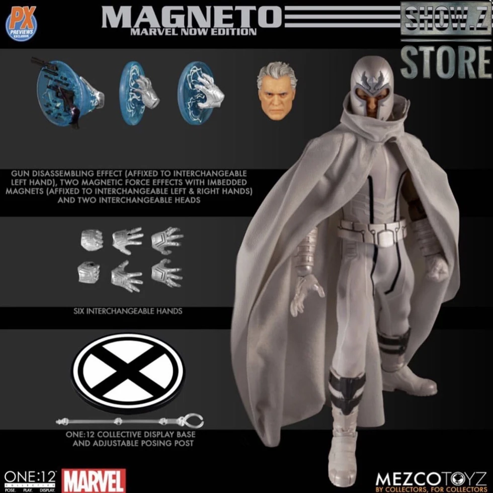 MEZCO Toyz One:12 Collective Magneto Marvel Now Edition 6 MEZCO Toyz One:12 Collective Magneto Marvel Now Edition - Image 6