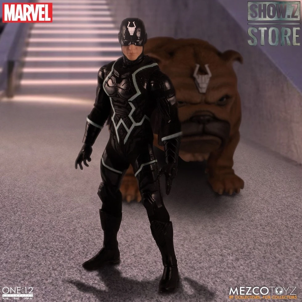 MEZCO Toyz One:12 Black Bolt & Lockjaw Two-Pack 8 MEZCO Toyz One:12 Black Bolt & Lockjaw Two-Pack - Image 8