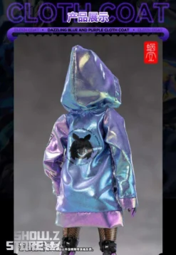 Snail Shell Dazzling Blue & Purple Cloth Coat For 1/10 & 1/12 Mecha Girl -SHOW.Z STORE Sales Store 5877711166