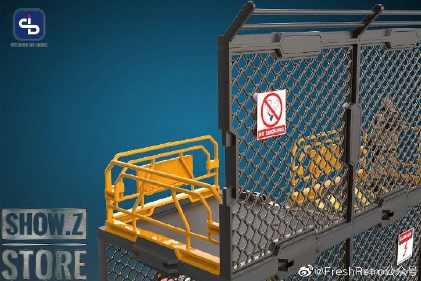 FreshRetro 1/18 1/24 SIB06 Scene In Box Iron Net Base-B Model Kit 8 FreshRetro 1/18 1/24 SIB06 Scene In Box Iron Net Base-B Model Kit - Image 8