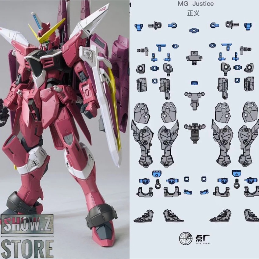 Point Factory Studio PFS02-2 Metal Parts For Bandai MG ZGMF-X09A Justice Gundam 4 Point Factory Studio PFS02-2 Metal Parts For Bandai MG ZGMF-X09A Justice Gundam - Image 4