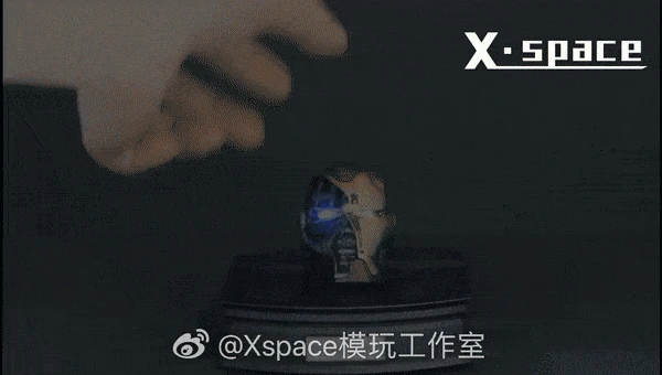 X-Space Studio 1/6 Iron Man MK50 Battle Damaged Helmet /w LED 6 X-Space Studio 1/6 Iron Man MK50 Battle Damaged Helmet /w LED - Image 6