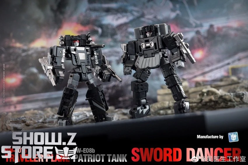 Dr.Wu Sword Dancer Slamdance DW-E07B Traveler Plane Raindance & DW-E08B Patriot Tank Grandslam Set Of 2 Black Version 2 Dr.Wu Sword Dancer Slamdance DW-E07B Traveler Plane Raindance & DW-E08B Patriot Tank Grandslam Set Of 2 Black Version - Image 2