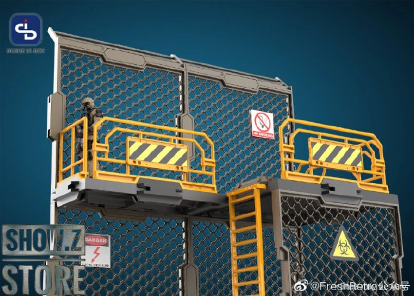 FreshRetro 1/18 1/24 SIB06 Scene In Box Iron Net Base-B Model Kit 5 FreshRetro 1/18 1/24 SIB06 Scene In Box Iron Net Base-B Model Kit - Image 5