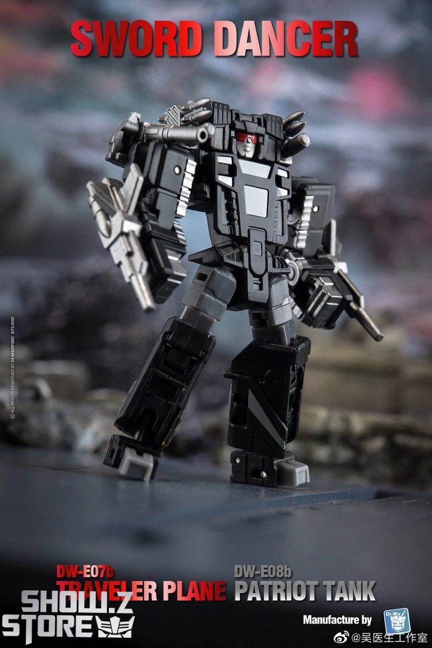 Dr.Wu Sword Dancer Slamdance DW-E07B Traveler Plane Raindance & DW-E08B Patriot Tank Grandslam Set Of 2 Black Version 7 Dr.Wu Sword Dancer Slamdance DW-E07B Traveler Plane Raindance & DW-E08B Patriot Tank Grandslam Set Of 2 Black Version - Image 7