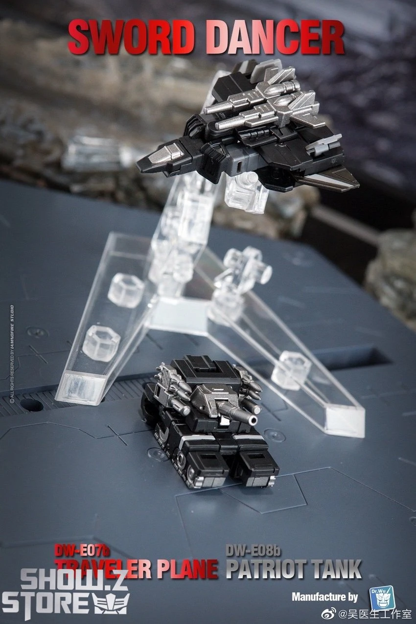 Dr.Wu Sword Dancer Slamdance DW-E07B Traveler Plane Raindance & DW-E08B Patriot Tank Grandslam Set Of 2 Black Version 8 Dr.Wu Sword Dancer Slamdance DW-E07B Traveler Plane Raindance & DW-E08B Patriot Tank Grandslam Set Of 2 Black Version - Image 8