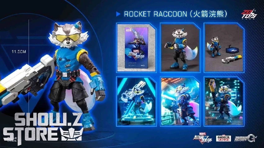 ZT Toys Marvel Super War 1/10 1917-05 Rocket Raccoon 2 ZT Toys Marvel Super War 1/10 1917-05 Rocket Raccoon - Image 2