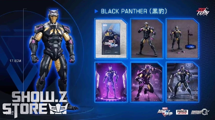 ZT Toys Marvel Super War 1/10 1917-01 Black Panther 2 ZT Toys Marvel Super War 1/10 1917-01 Black Panther - Image 2