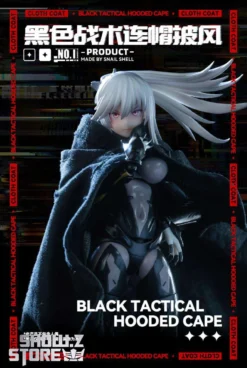 Snail Shell Black Tactical Hooded Cape For 1/10 & 1/12 Mecha Girl 19 Snail Shell Black Tactical Hooded Cape For 1/10 & 1/12 Mecha Girl -SHOW.Z STORE Sales Store e8c26ce249
