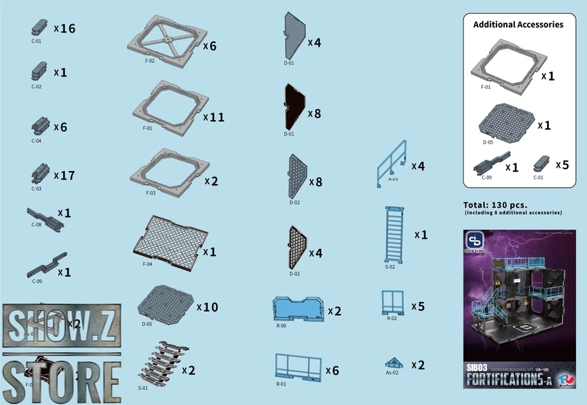 FreshRetro 1/18 1/24 SIB03 Scene In Box Fortifications-A Model Kit 7 FreshRetro 1/18 1/24 SIB03 Scene In Box Fortifications-A Model Kit - Image 7