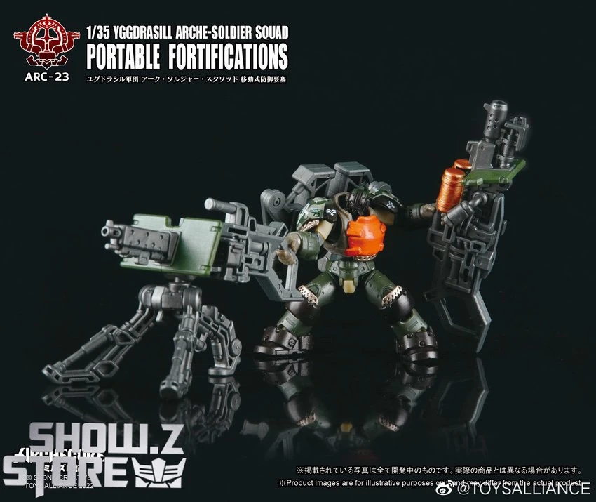 Toys Alliance 1/35 ARC-23 Yggdrasill Arche-Soldier Squad Portable Fortifications 3 Toys Alliance 1/35 ARC-23 Yggdrasill Arche-Soldier Squad Portable Fortifications - Image 3