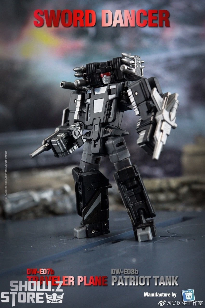 Dr.Wu Sword Dancer Slamdance DW-E07B Traveler Plane Raindance & DW-E08B Patriot Tank Grandslam Set Of 2 Black Version 9 Dr.Wu Sword Dancer Slamdance DW-E07B Traveler Plane Raindance & DW-E08B Patriot Tank Grandslam Set Of 2 Black Version - Image 9